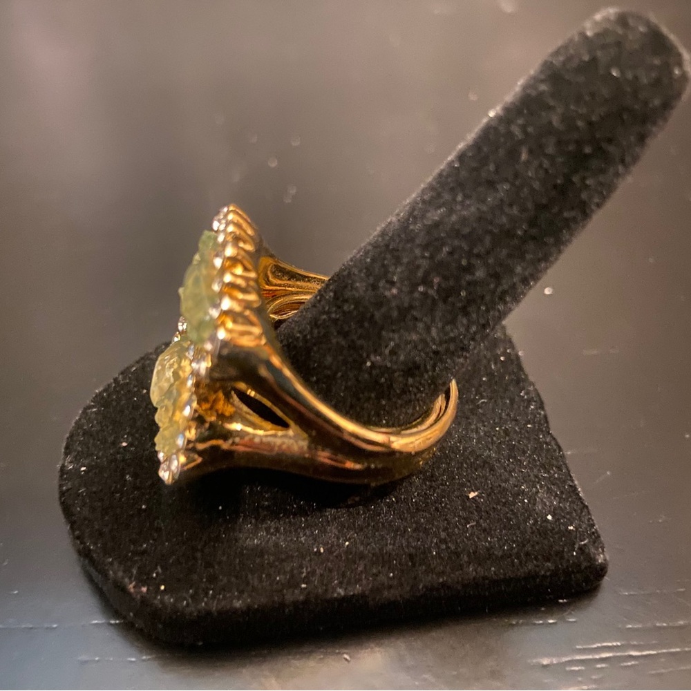Green Statement Ring - image 1